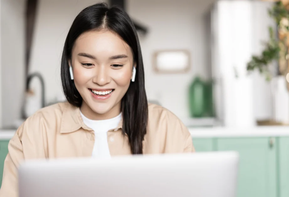 オンライン英会話受講中の画像