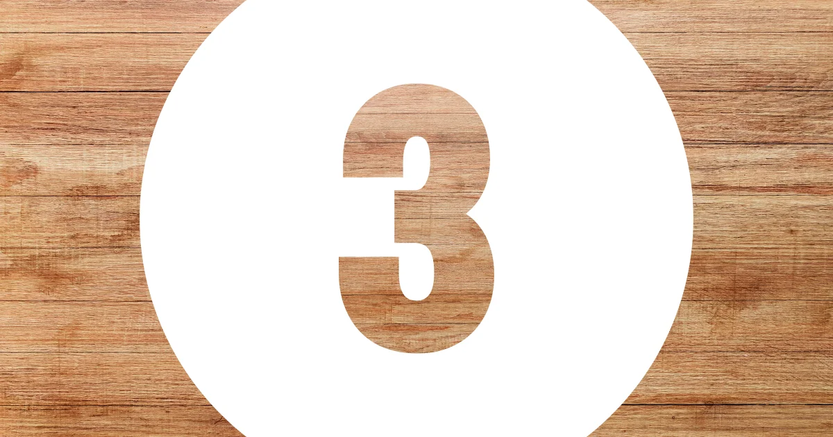 「３」のイメージ画像。